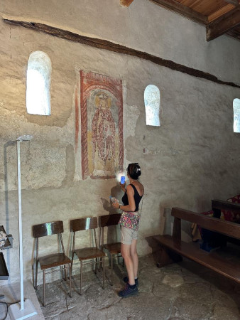 Affresco con S. Ambrogio (foto L. Bettosini)